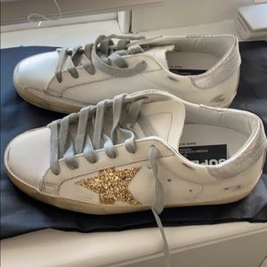 size 35 Golden Goose, IX- White leather Gold